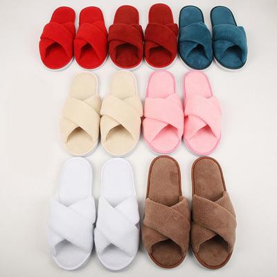 Шлепанцы Тапочки для гостей Мокасины Тапочки Свадебные туфли Нескользящие Однотонные Четыре сезона Домашние тапочки для гостиниц Домашняя обувь