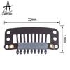 Hair Snap Wigs Clips for Machine Weft 9teeth Clips Professional Salon Accessories Hair Extension Clips