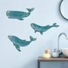 Wooden Whale Signs Pendant Retro Ocean Animal Decoration Whale Shark Wall Ornament  Cafe Bar