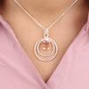 Peach Tourmaline Gemstone 925 Sterling Silver Jewelry Handcrafted Pendant 1.65" PP-61-52