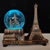 Креативный светящийся шар со снегом Эйфелева башня Музыкальная шкатулка - Ретро Декор для рабочего стола