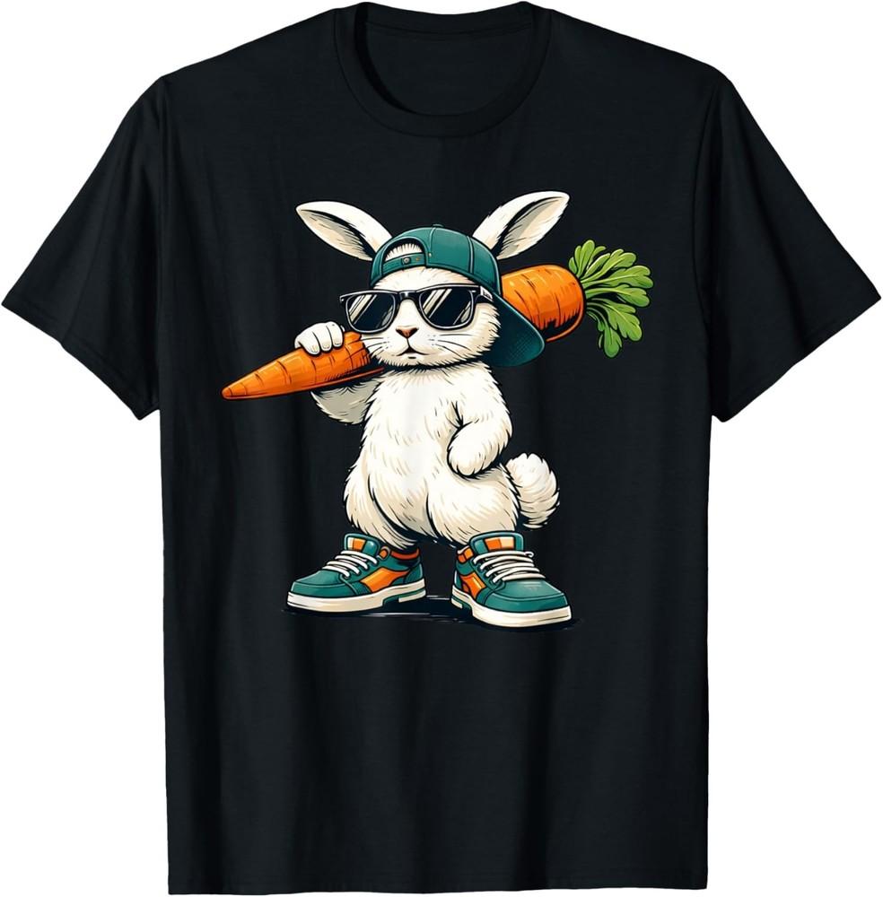Funny Easter Bunny with Carrot Rabbit Easter unisex TShirt Unisex T-Shirt