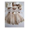 Baby Girl 0-6 Months Wedding Dress Set Of 5 Mevltluk Set Long Sleeve Lace Dress