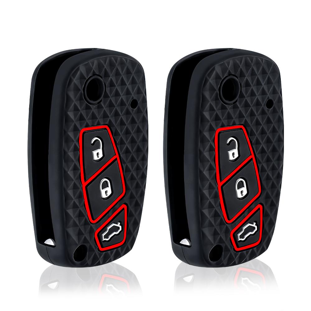 Silicone Auto Key Fob Remote Cover Case Fit For Fiat Panda Grande Punto Stilo Streetka Urban Doblo Bravo Dot Ducato 500 Auto Accessories