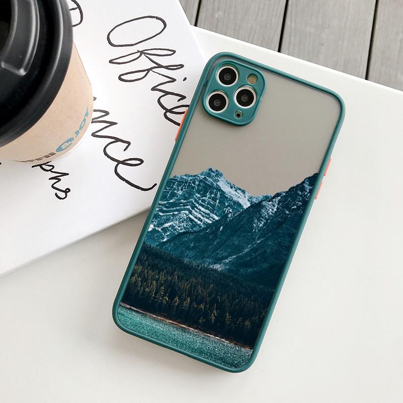 Эстетичный чехол для телефона с рисунком снежной горы для iPhone 7 8 Plus SE2 X XR XS MAX 15 14 12 13 mini 11 Pro Max Ударопрочный чехол
