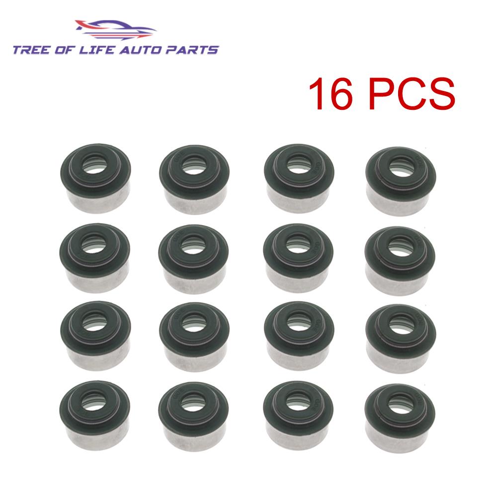 16x Valve Shaft Seal Gasket 7mm For Opel 2.0L 16V C20NE C20LET C20XE REINZ DAEWOO 642527 70-26546-00 96229145 90215296
