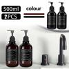 500ML 2Pack Dish Soap Dispenser for Kitchen Sink with Pump Bathroom Hand Soap Bottle with Waterproof Label Bathroom Lotion Container Dispenser