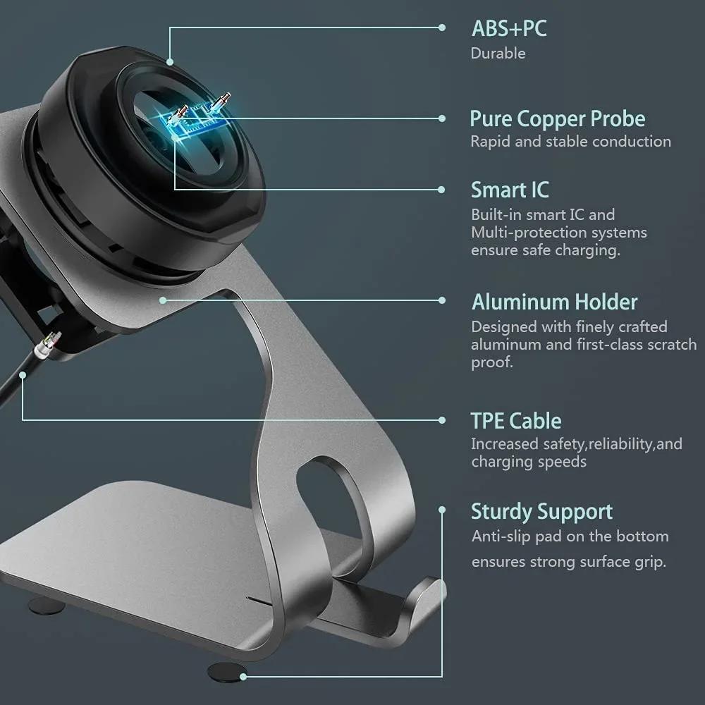 Подставка-зарядка с USB-кабелем для зарядки для Amazfit GTR 3/4/ GTR 3 4 Pro/ GTS 3/ T-Rex 2 Зарядная док-станция для умных часов Amazfit GTR3