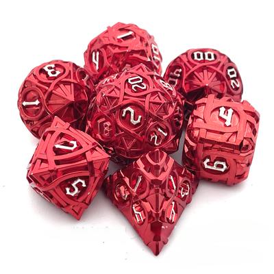 7-кубовые кости DND, Blood Hunter, красные светящиеся кости для D&D, многогранные кости D и D для Dungeons and Dragons Gift