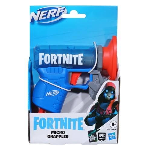 Hasbro Nerf Fortnite Microshot Микро-захват Мини-бластер, стреляющий дротиками, с дизайном снаряжения «Захват» из Fortnite и 2 официальными дротиками Nerf Elite