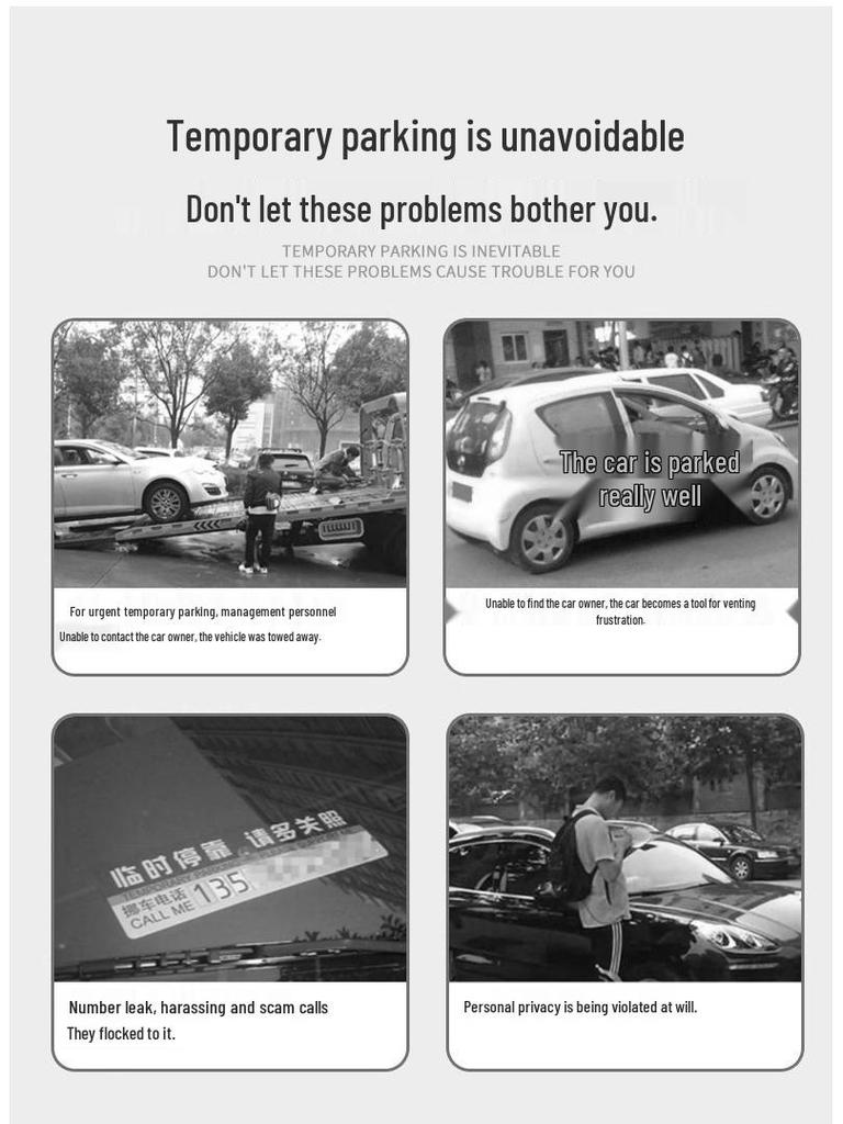 Совместимо с Chery Arrizo 5 PLUS, Tiggo 8, Explore 06, Fengyun T9, A8 Номерной знак для парковки Телефон Автомобильная передвижная карта