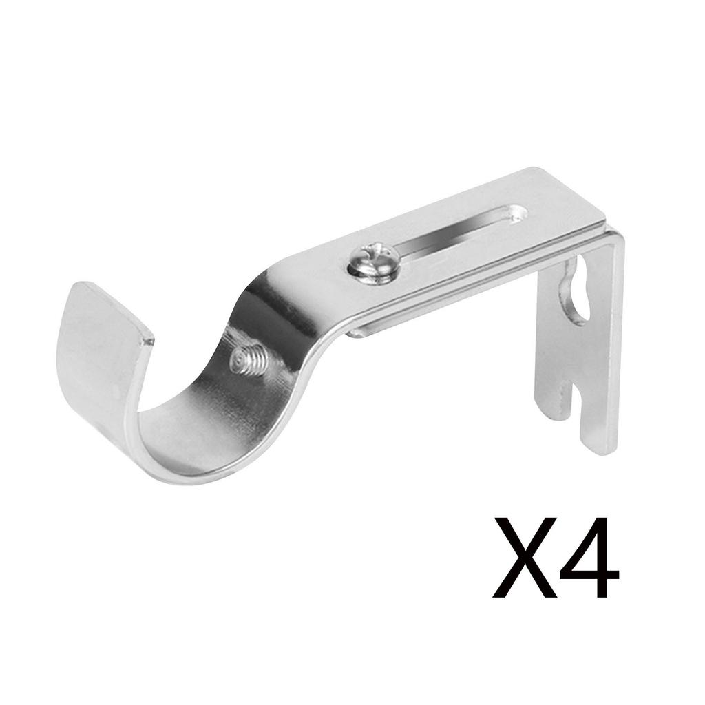 Регулируемый держатель для карнизов, сверхмощные держатели для карнизов, 4 шт. в упаковке, карнизы, крючки, вешалки для настенного держателя для штор, удлинитель