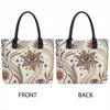  Boho All Seeing Eye Canvas Tote Bag Casual Aesthetic Pattern Shoulder Handbag for Daily Use