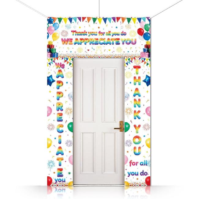 CUTHOLLOW 3 шт. Декор для вечеринки "Страна сладостей" Баннер-вывеска на крыльцо, Баннер на дверь с тематикой леденцов, пирожных, пончиков, Фотозона