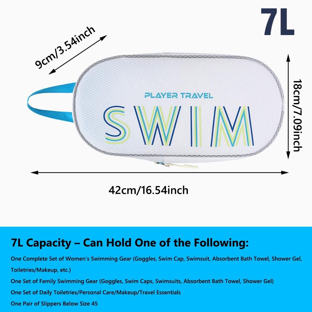 Водонепроницаемый мешок для хранения купальника с разделением на сухое и мокрое, портативная косметичка, сумка для плавания для спорта и тренажерного зала