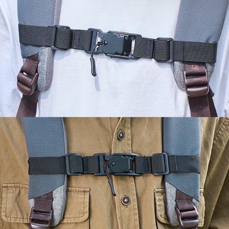 Регулируемый нагрудный ремень для рюкзака с магнитной пряжкой, повышает устойчивость для активного отдыха, приключений на природе и повседневного использования