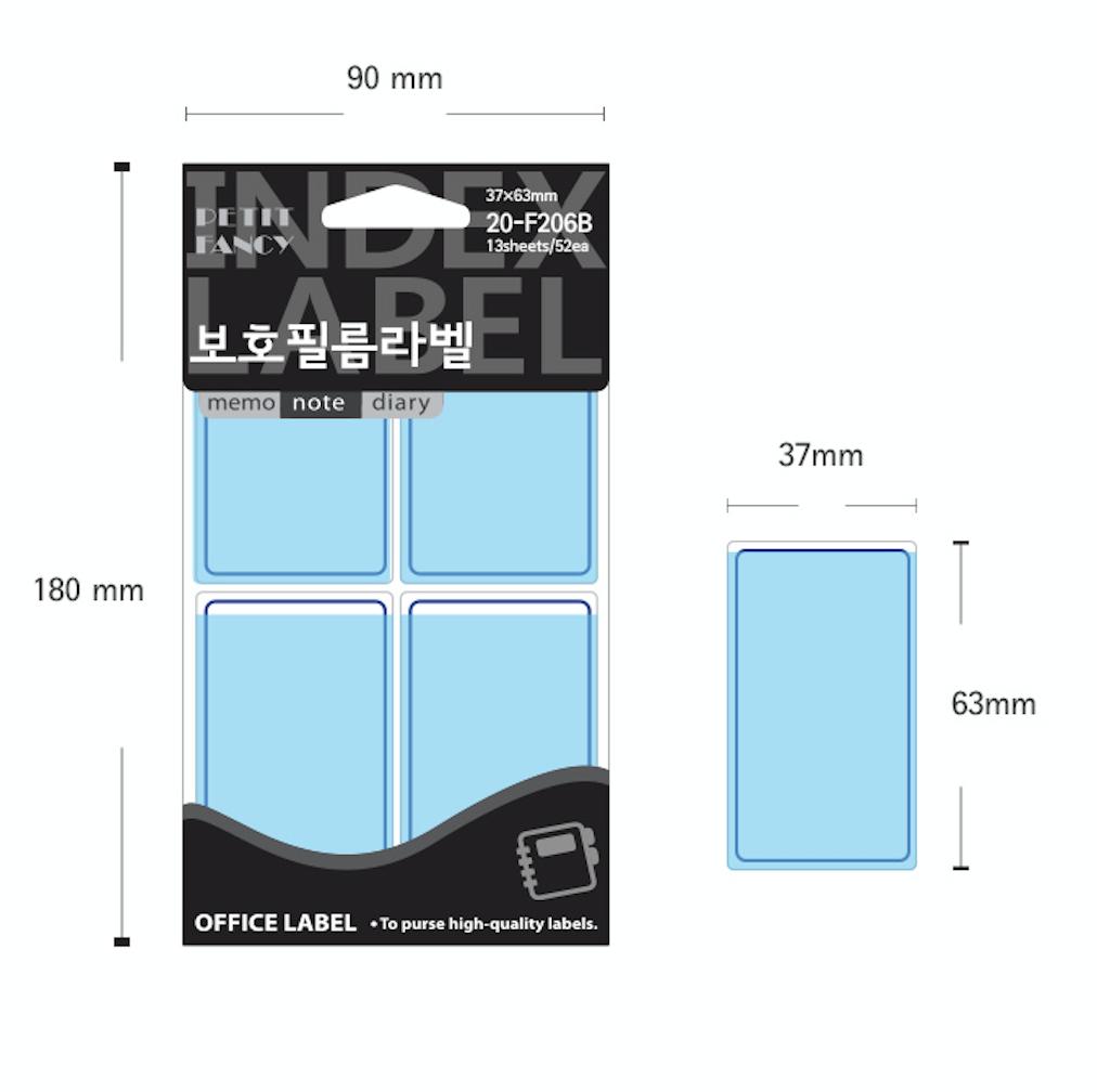 Petit Fancy Защитная пленка Наклейки с индексными этикетками (по 10 шт. каждая) Индексная этикетка / Этикетка категории / Офисная этикетка / Наклейки с метками / Инструменты для маркировки — 42 варианта