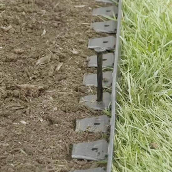 Landscape Edging Border No Dig All-weather Garden Isolation Edging Border with Spikes Easy-to-Install