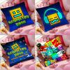 G-Geometry Dash V-Видео Наволочка с Рисунком для Подушки Чехол на Подушку для Гостиной Дивана и Декора Спальни