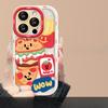 Подходит для чехла для мобильного телефона Vivos17 X90/80pro мультяшный гамбургер шнурок Y52s высококачественный силиконовый защитный чехол