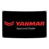 90X150 см Флаг-гобелен с механическим инструментом Yanmars Полиэстер Цифровая печать Баннер для гаража Настенное искусство Наружное украшение