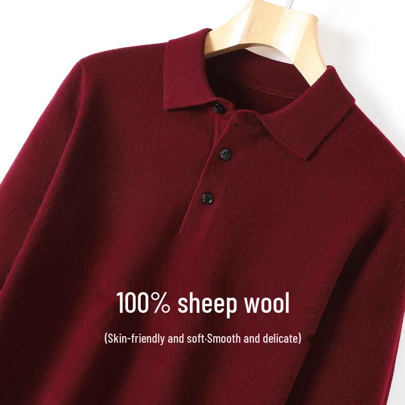 Мужской свитер-поло из мериносовой шерсти Antonio