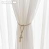 1 шт. NAPEARL современная элегантная однотонная прозрачная занавеска для спальни, мягкая текстурированная тюль, прозрачная занавеска для гостиной