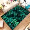 Tropical Leaf Pattern Carpet for Living Room Bedroom Plant Decor Floor Mat Non-Slip Kitchen Doormats Home Office Entry Foot Rug
