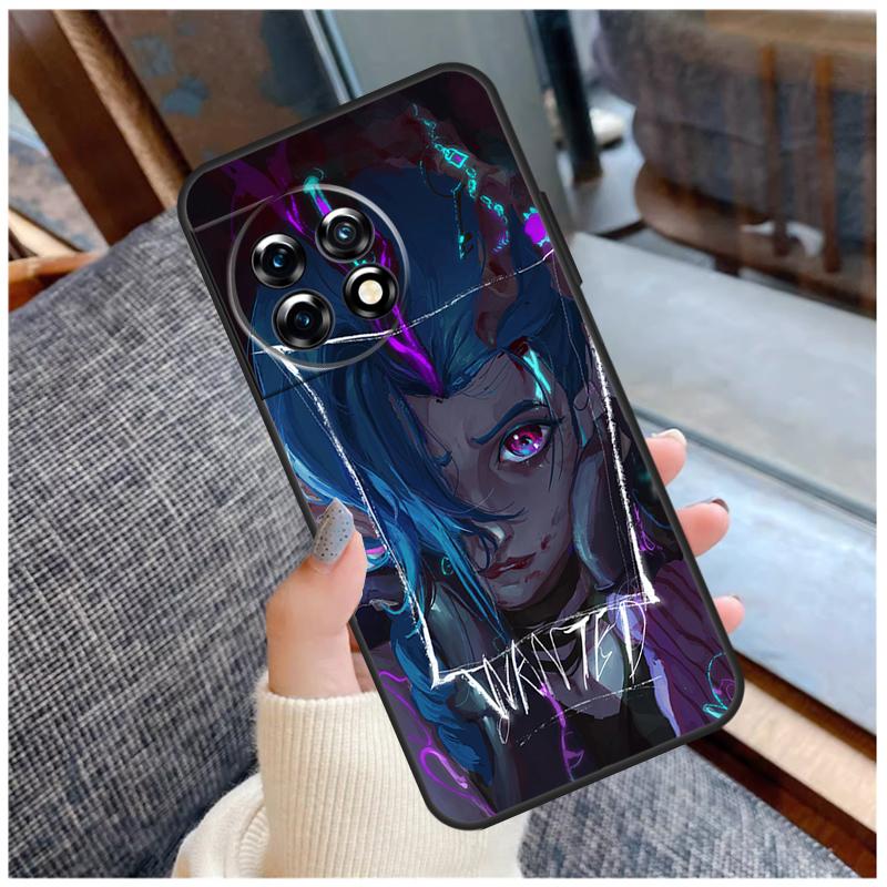Чехол с рисунком Аркейн Джинкс Вай для OnePlus Nord 2 2T CE 3 Lite N20 N10 N100 N200 8T 9R 10R 10T 11 8 9 10 Pro