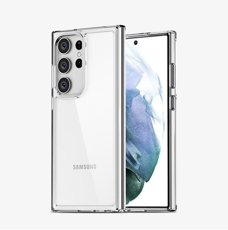 Чехол для мобильного телефона Samsung S23ultra Новый прозрачный защитный чехол S23pro Защита от падений S23