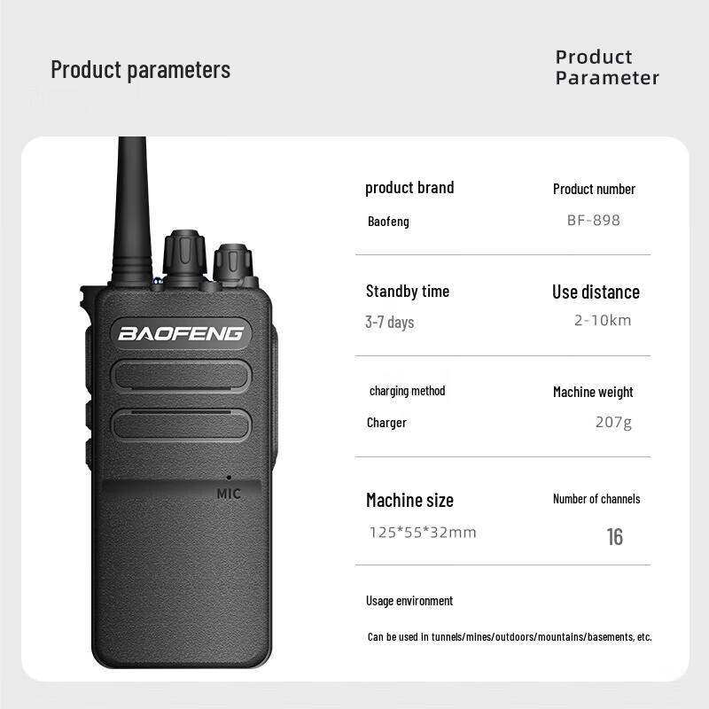 Профессиональная рация BAOFENG BF-898 (Китайская версия)