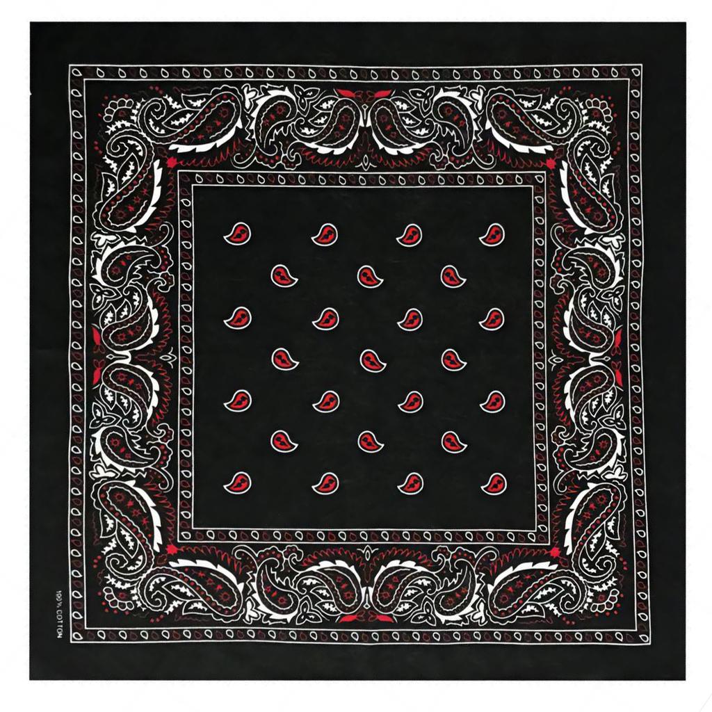 Flower Bandannas for Adult Unisex Fashion Square Kerchief Motorcycling Headscarf Street Dance Headwrap Multiuse Bandanas