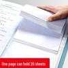 Colorful A4 Document Storage Book with 10,100 Pages and Transparent File Pages
