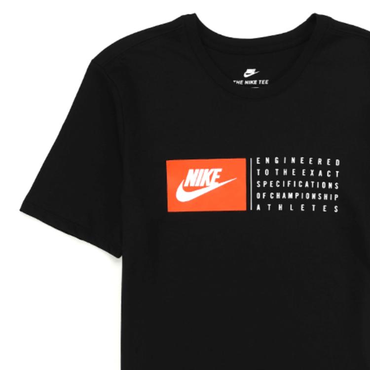Nike T Shirts Men's Crew Neck Moderate Straight Fit 943781-010