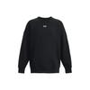 Solid Color Crew Neck Long Sleeve Sweatshirt Women Tops Black 1379491-001