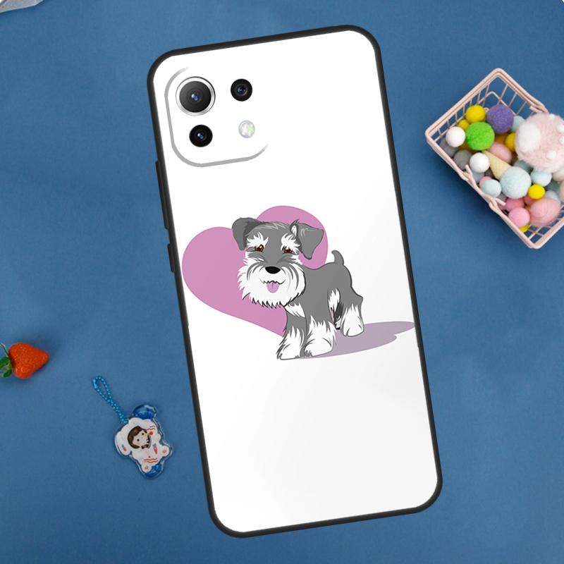 Schnauzer Puppy Dog Case For Xiaomi 14 13 15 Ultra 11T 12T 13T 14T Pro POCO X7 Pro X3 X5 F5 F6 M6 X6 Pro Cover
