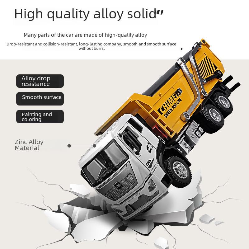 Large Alloy Dump Truck Model Toy for Kids