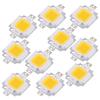 Светодиодные чипы 12В COB LED на алюминиевом основании 10 шт. 10 Вт SMD чип COB DC 9-10В Лампа Прожектор Замена лампочки Теплый белый