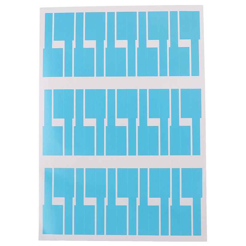 30 шт./лист самоклеящаяся наклейка на кабель водонепроницаемая идентификация красочные бирки