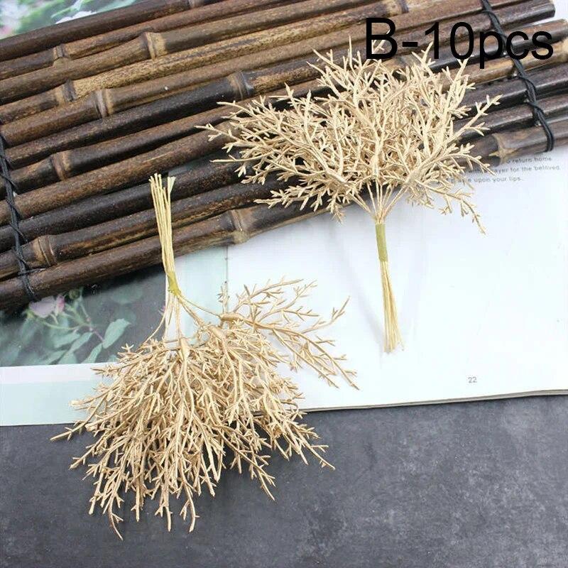 Букет новых сосновых растений, искусственный цветок, ветка рождественской елки, букет, свадебный домашний декор, сделай сам, венок, украшение для рождественской вечеринки