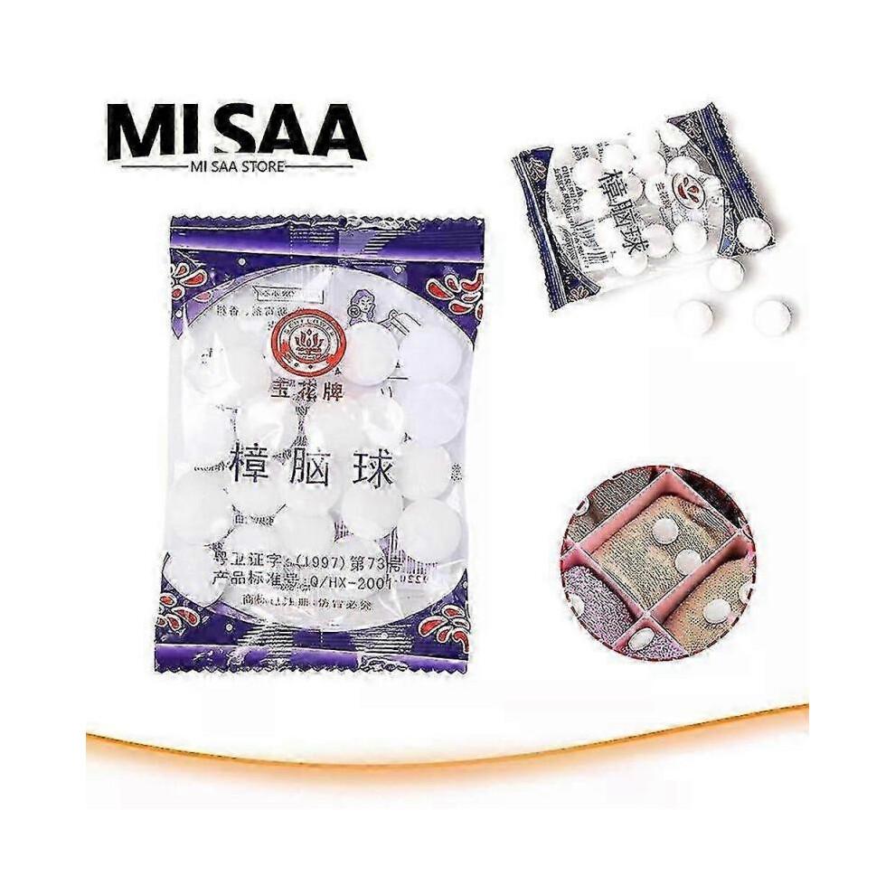 Naphtaline Moth Balls Camphor Tablets 10 Bags Pest Control Safe for Clothes