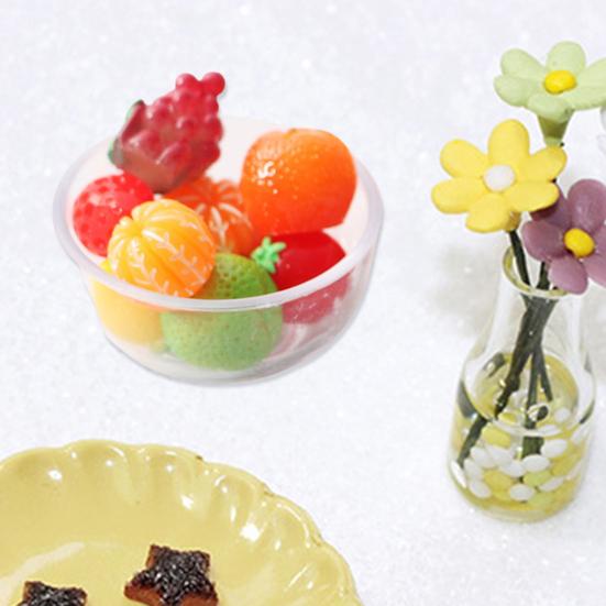 1:6 1:12 1 комплект забавных микро формочек для кукольного домика ручной работы, имитация искусственных фруктов, овощей, аксессуаров для детей