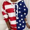 Американский национальный флаг принт толстовки женские простые свободные толстовки Y2k Street высокое качество толстовка спортивная одежда повседневные топы женские
