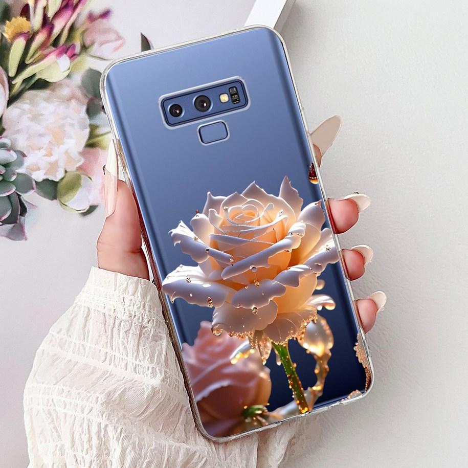 6.4" Case For Samsung Galaxy Note 9 Cover New Fashion Flower Butterfly Soft Slim Silicone TPU Phone Cover For Samsung Note9 Capa
