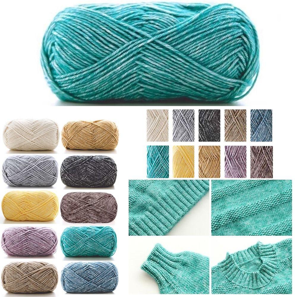 Хлопковая шерстяная пряжа DIY молочный хлопок мягкий радужный свитер из хлопковой пряжи