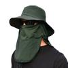 Sun Hat UV Protection Wide Brim Neck Flap Face Cover Multifunctional Cap for Hiking Fishing Beach
