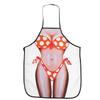3D Funny Cooking Apron Sexy Man Woman Apron Waterproof Apron