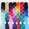 Ombre Synthetic Braiding Hair 88Color Available Crochet Hair Extensions Jumbo Braids Hairstyles