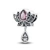 925 Silver Pink Blossom Dangle Charm Butterfly Heart Flower Rose Bird Bead For DIY Necklace Bracelet Fine Jewellery