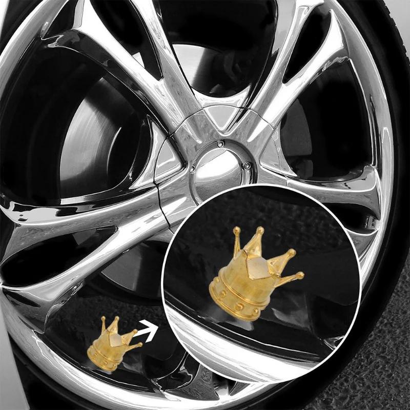 Crown Styling Колпачок вентиля автомобильной шины Шток воздушного клапана Пылезащитный велосипедный пылезащитный чехол для обода шины Колпачки для украшения шин